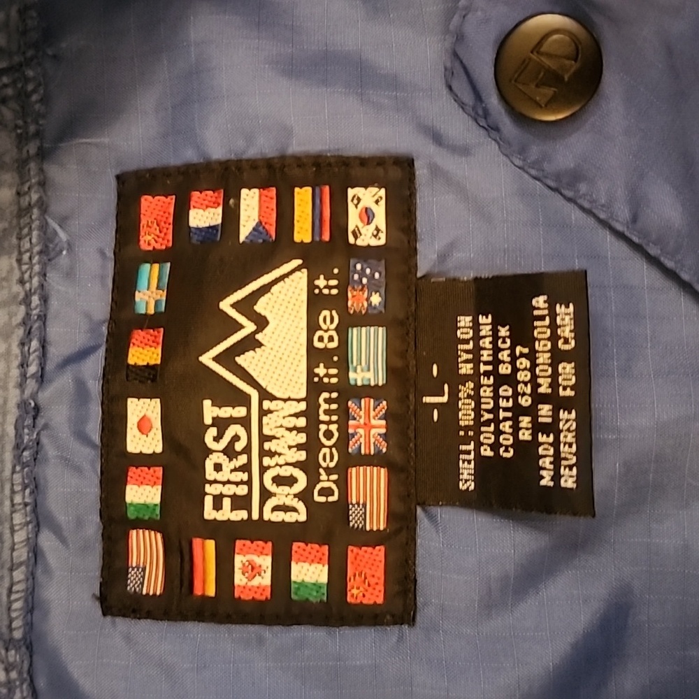 First Down Large Blue Windbreaker - Picture 6 of 13